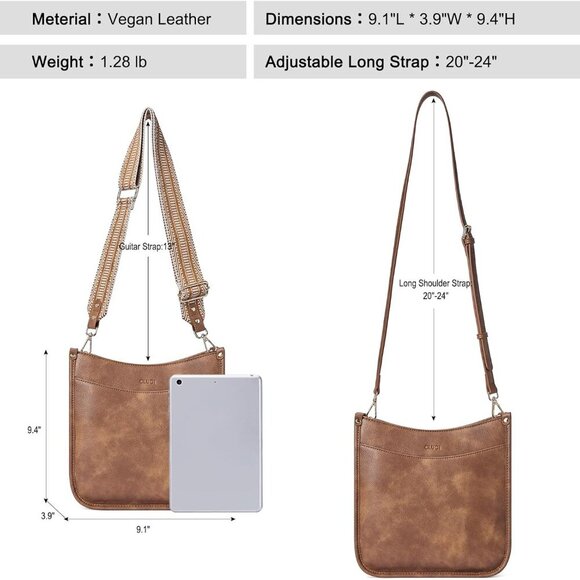 Crossbody Bags For Women Trendy Fashion Shoulder Bag Vegan Leather Purse For Lad - Picture 3 of 8